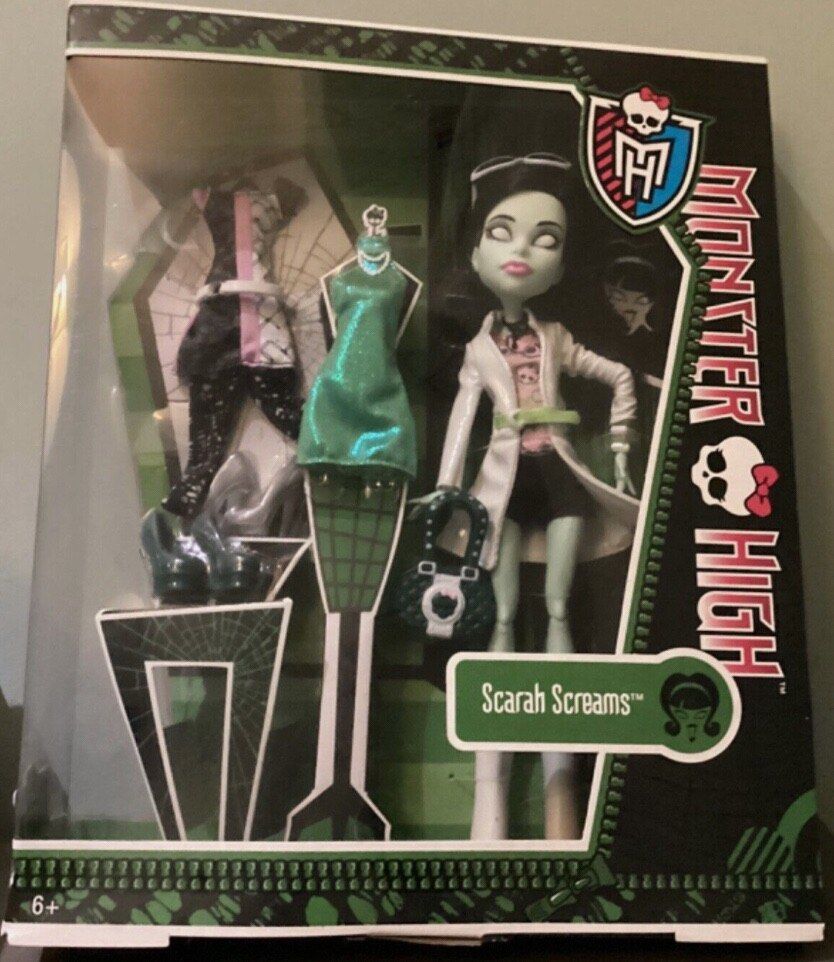 Monster High looking for: Scarah Screams (Category: Figurines & Statues) located in Quezon City. Submitted by declutteringsquirrel (Listing ID 1414802999, Image 1). Description: SPECIFICALLY I HEART FASHION SCARAH SCREAMS preferably complete. Budget: 4k but if asking for more, can negotiate Complete accessories and mint condition. Keri lng kahit wala ng box as long as it comes with stand also. Im paying a fair price so please negotiate fairly wit