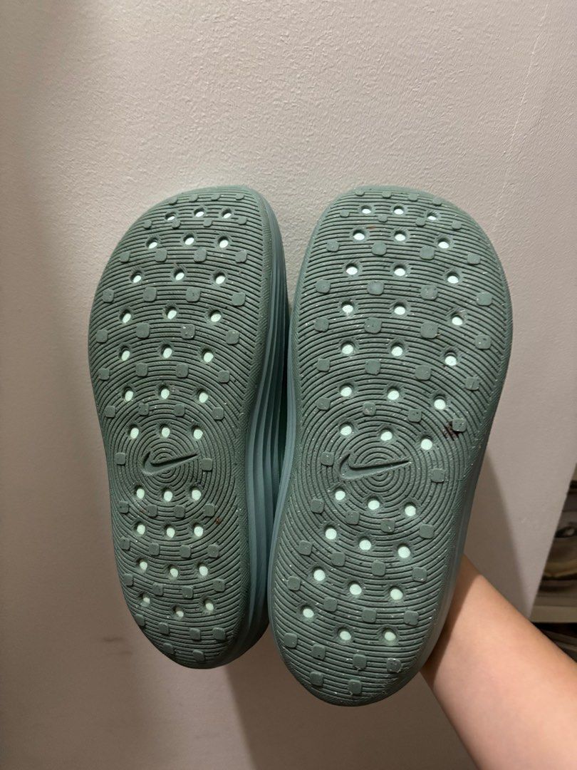 Nike Rejuvin8 Slides - Mint Green (Category: Slippers and slides) located in Cebu City. Submitted by dmtt___ (Listing ID 1414716587, Image 3). Description: - Mint green Nike Calm slides -us7w / 24cm - Textured sole for grip - Contoured footbed for comfort .