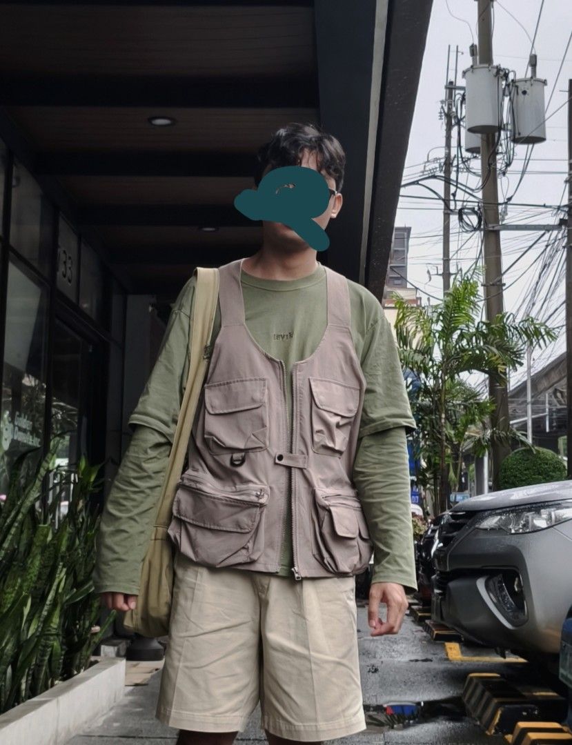 Niko and... Utility Vest (Category: Vests) located in Manila. Submitted by cinnamonboy24 (Listing ID 1414749994, Image 1). Description: - Niko and... utility vest - Only used twice - Multiple pockets for storage - Zip-up closure - Versatile neutral color - Shoulder strap detail - Small button closure - Brand tag visible inside collar.
