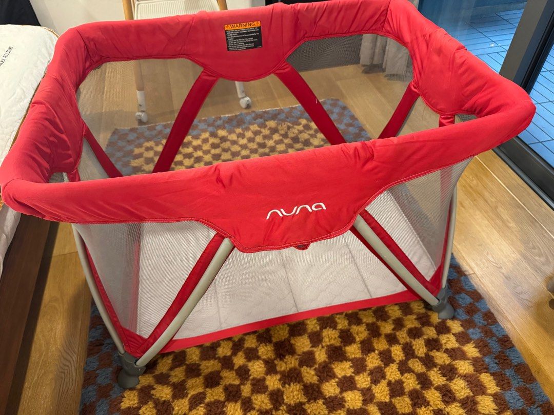 Nuna SENA Playard - Red, Babies & Kids, Baby Nursery & Kids Furniture ...
