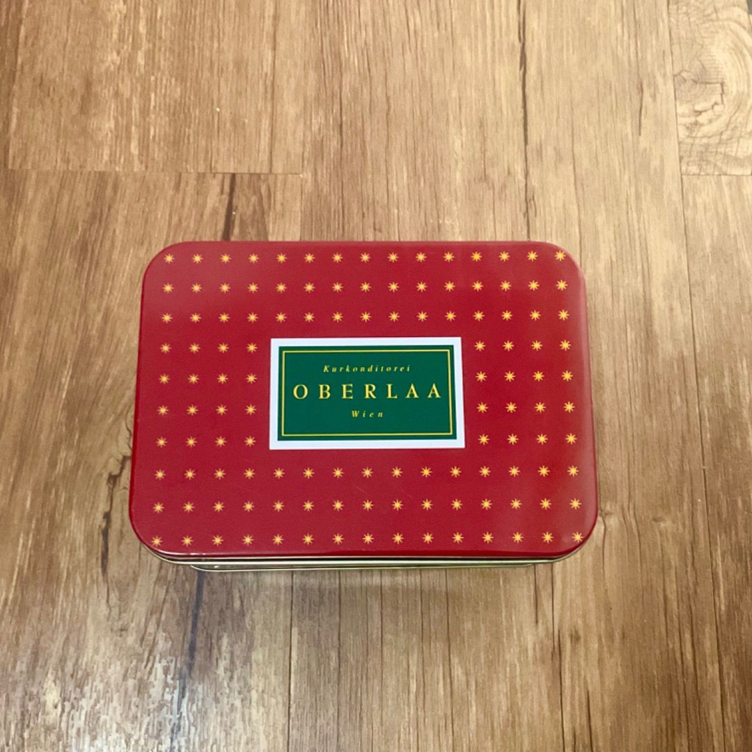 Tin Box Elegant Cute Storage Container (Category: Storage Boxes & Baskets) located in Makati City. Submitted by luka_yeon17 (Listing ID 1414693102, Image 1). Description: Got this from my grandma’s shop in Vienna! Looks really pretty but I have enough of these lying around. It looks good to decorate with or even just a simple storage tin box (Like an altoid container) - Can send more pictures - Called “ Oberlaa Früchtelebkuchen” - 6th and 7th pic