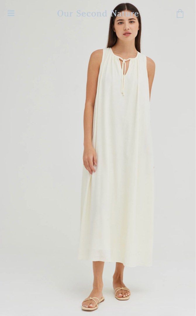 OSN Rayon Gathered Tent Dress, Women's Fashion, Dresses & Sets, Dresses on  Carousell