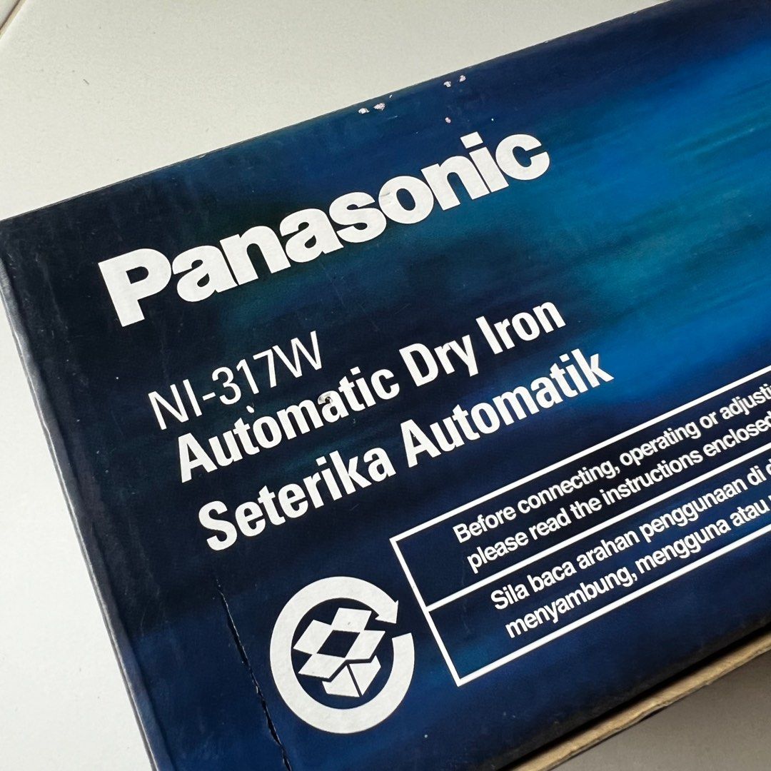 Panasonic NI-317W Automatic Dry Iron, TV & Home Appliances, Irons ...