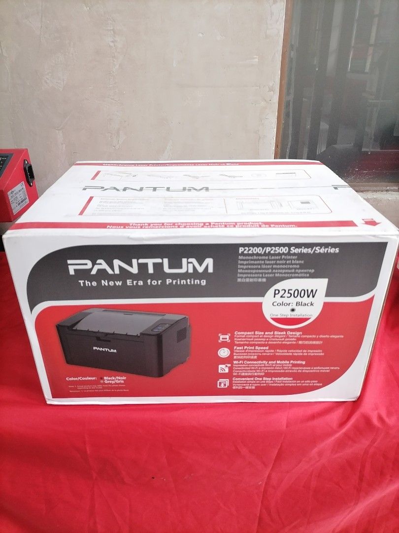 Pantum P2500W Black Printer (Category: Printers, Scanners & Copiers) located in Quezon City. Submitted by copieronlineinc (Listing ID 1414675157, Image 1). Description: - Brand new Pantum P2500W printer - Compatible with P2200/P2500 series - Color: Black - Features: - Fast print speed - Wi-Fi connectivity - Mobile printing - New in box.