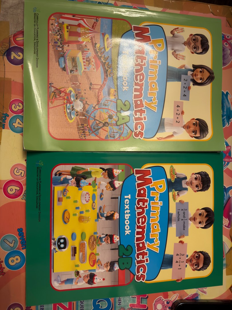 Primary Mathematics Textbook 2A & 2B, Hobbies & Toys, Books & Magazines ...