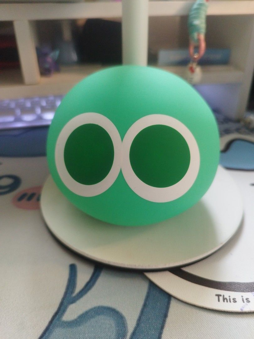 Puyo Puyo Green Lamp (Category: Designer & Blind Box Toys) located in Cavite. Submitted by jhingumi (Listing ID 1414681084, Image 1). Description: Sanrio Puyo Puyo Green Room Light book Lamp SEGA ˚⊹♡ Condition ♡⊹˚ ㅡ Squishy type ㅡ No box ㅡ Battery not included ㅡ condition 10/10 For only: 600 📍 Location: Bacoor, Cavite Payment: GCash / UnionBank Shipping via: Lalamove / J&T / LBC.