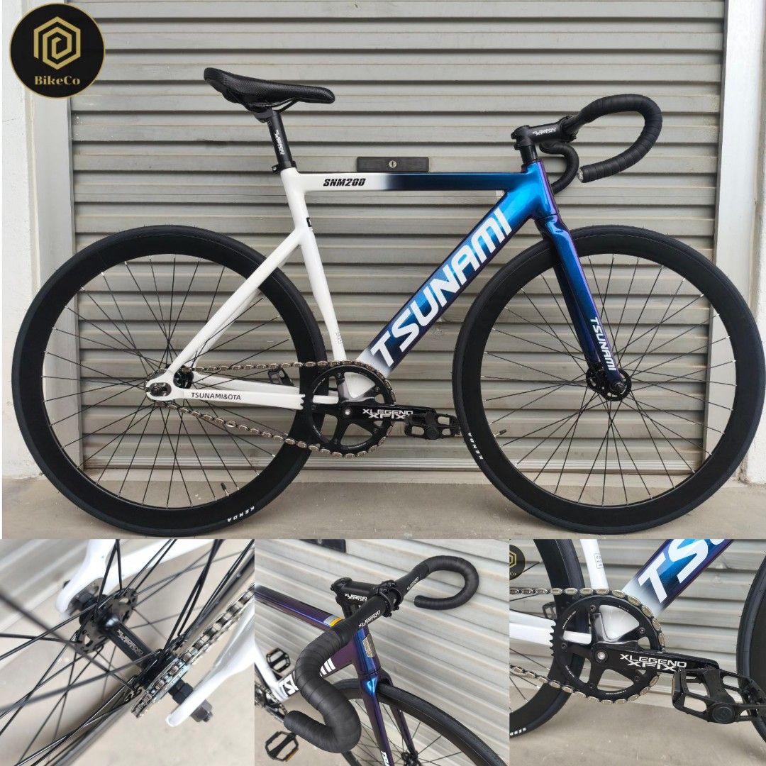 🟣🔵RARE! TSUNAMI SNM-200 Chamaleon Aero Fixie Bike | SNM200 Fixed Gear ...