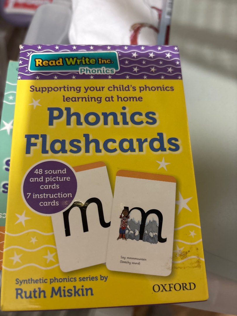 2 box Read Write Inc. Phonics RWI Flashcards , 興趣及遊戲, 書本 & 文具, 教科書 ...