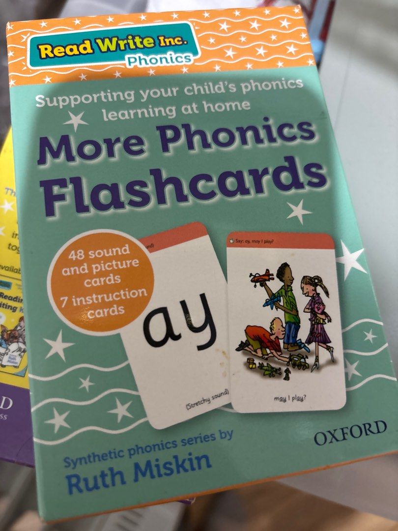 2 box Read Write Inc. Phonics RWI Flashcards , 興趣及遊戲, 書本 & 文具, 教科書 ...