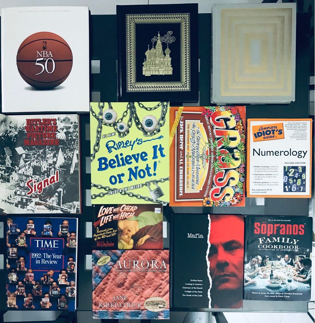 Reference Books: Sports, History, Info., Documentary etc (Category: Textbooks) located in Quezon City. Submitted by regiegeorg77224 (Listing ID 1414626711, Image 1). Description: Reference Books Varioius Titles Starts @ 400 QC area Lalamove .