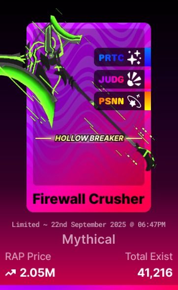 ROBLOX Death Ball/DB Sword (MYTHICAL) - FIREWALL CRUSHER, Hobbies ...