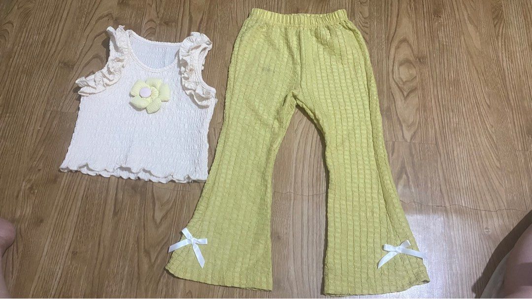 Shein pang babae 4yrs old (Category: Babies & Kids Fashion) located in Manila. Submitted by wine_08 (Listing ID 1414723957, Image 1). Description: • Comfy at trendy Shein top and pants set, swak sa active at kikay na bata. .