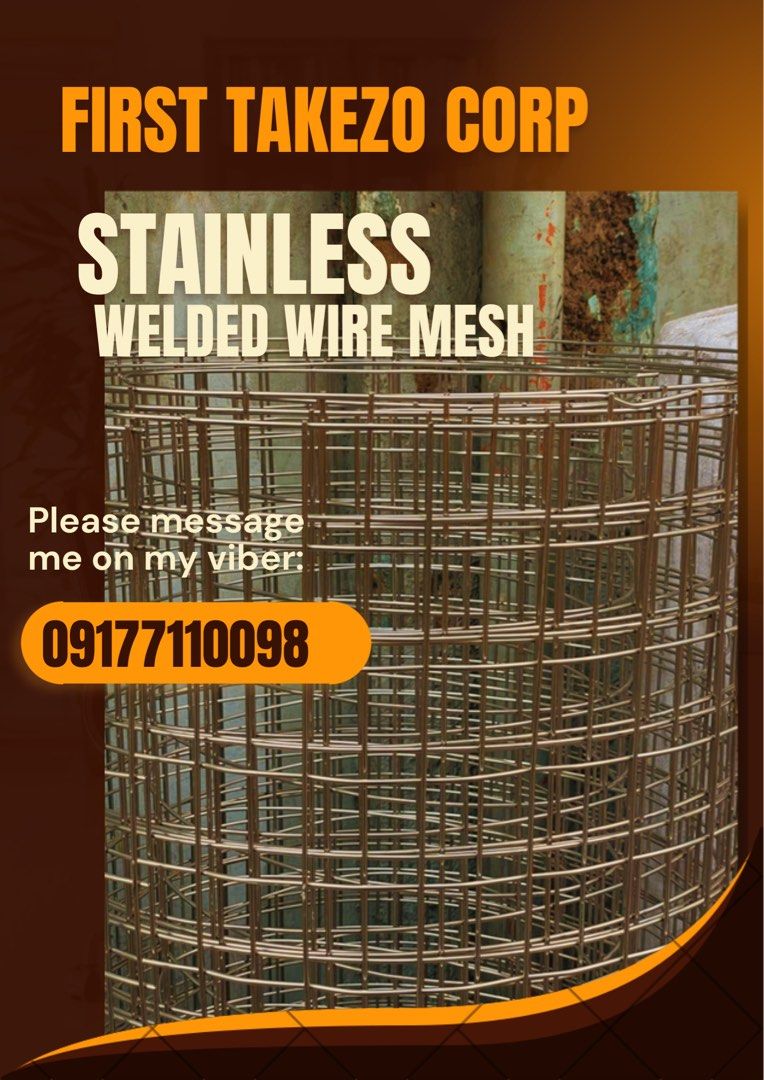 Stainless Welded wire mesh (Category: Construction & Building Materials) located in Manila. Submitted by joeyroque09 (Listing ID 1414682657, Image 1). Description: stainless welded wire.