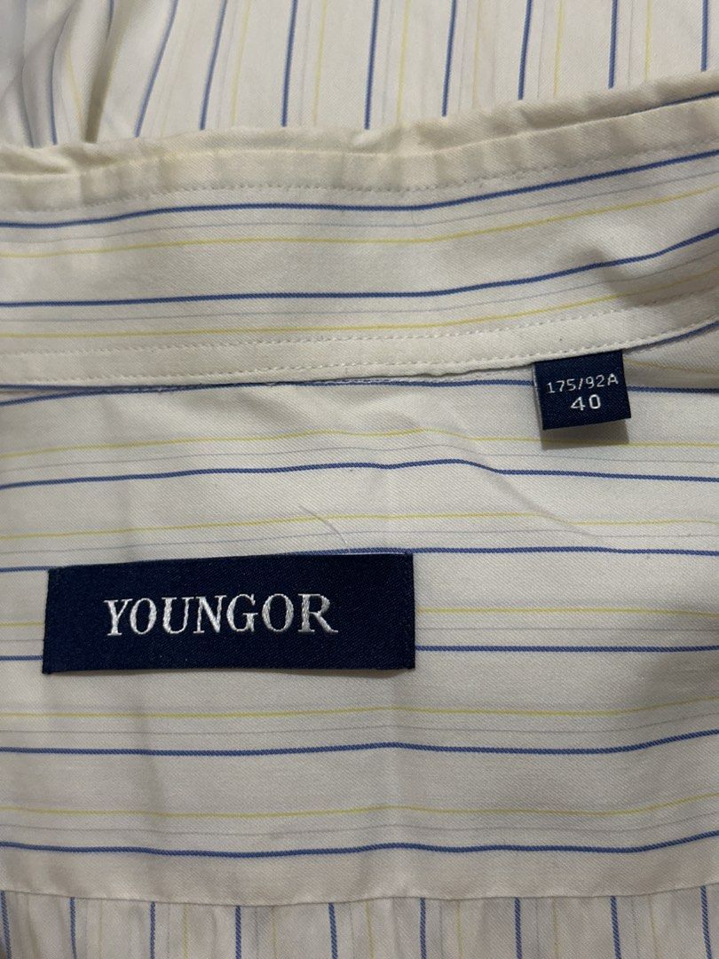 Striped Short Sleeve Light-colored Shirt (Category: Tshirts & Polo Shirts ) located in Calamba. Submitted by andi.love (Listing ID 1414631531, Image 2). Description: - Youngman short sleeve shirt - Vertical stripes - Collared neckline - Button-down closure - Classic fit - Lightweight fabric - Simple and versatile design.