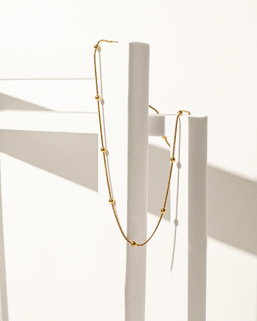 Sunspell Gold Bead Necklace (Category: Necklaces) located in Pasig City. Submitted by helpmedispose (Listing ID 1414655951, Image 2). Description: Sunspell.