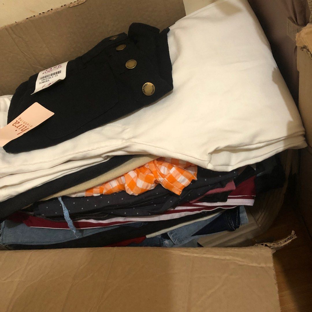 TAKE ALL RANDOM CLOTHES (Category: Sets or Coordinates) located in Caloocan City. Submitted by declutternation (Listing ID 1414658250, Image 2). Description: RUSH TAKE ALL ₱2,000 SF INCLUDED yung keri kunin agad (loc: sjdm bulacan) random premium/branded, bnew/preloved -skirts -pants -tops -dress.