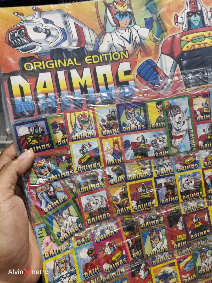 vintage 90s Daimos stickers in chart (Category: Vintage Collectibles) located in Manila. Submitted by alvinretro (Listing ID 1414627456, Image 2). Description: Tayuman, Manila.