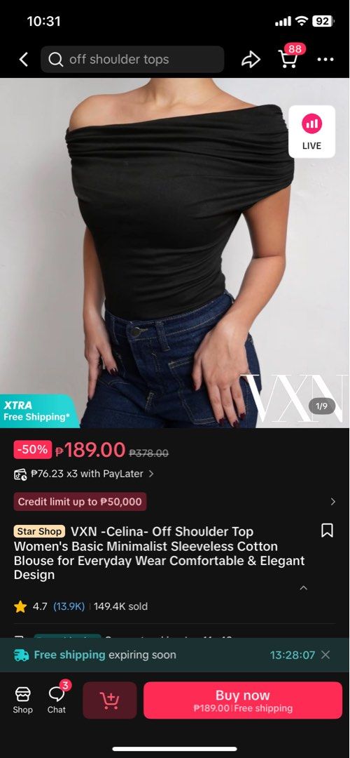 VXN Brand (Category: Others Tops) located in Paranaque City. Submitted by shop.caramel (Listing ID 1414640102, Image 2). Description: Nilabhan lang at sinukat ko lang hindi bagay sakin 😅 PAYO | PAYMENT FIRST MOP & MOD— GCASH +5 FEE| J&T LOC: PARAÑAQUE/IMUS.