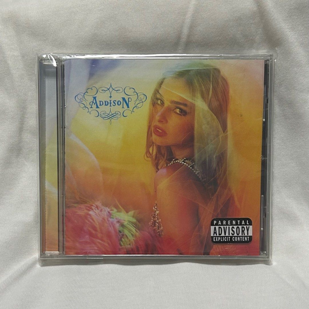 Addison Rae CD (SEALED) (Category: CDs & DVDs) located in Manila. Submitted by tehexcx (Listing ID 1414920598, Image 1). Description: - got this cd from a record store preorder originally for 1,625 - price is the lowest it can get because the item is in mint condition :(( could also trade cds to lower the price (will also trade entirely for rosalia lux cd 🥹🥹) RFS: I got another addison cd before it arrived and figured to just sell this cd .