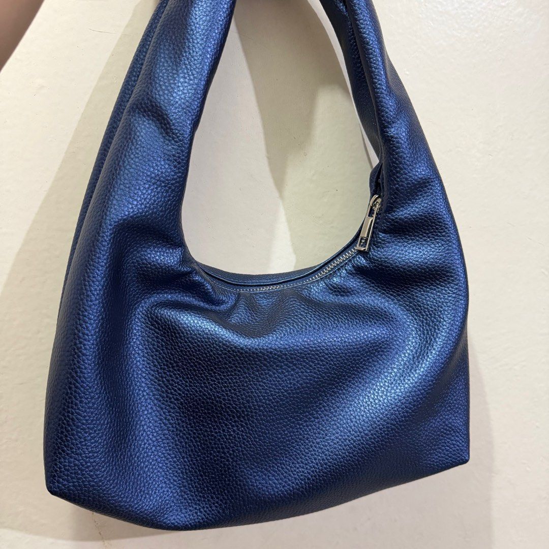 Aztrid Small Hobo Bag in Metallic Blue (Category: Shoulder Bags) located in Makati City. Submitted by krsst (Listing ID 1414876048, Image 3). Description: • No issue, good as new • No inclusion • Last price posted 📍poblacion, makati Rfs: decluttering.