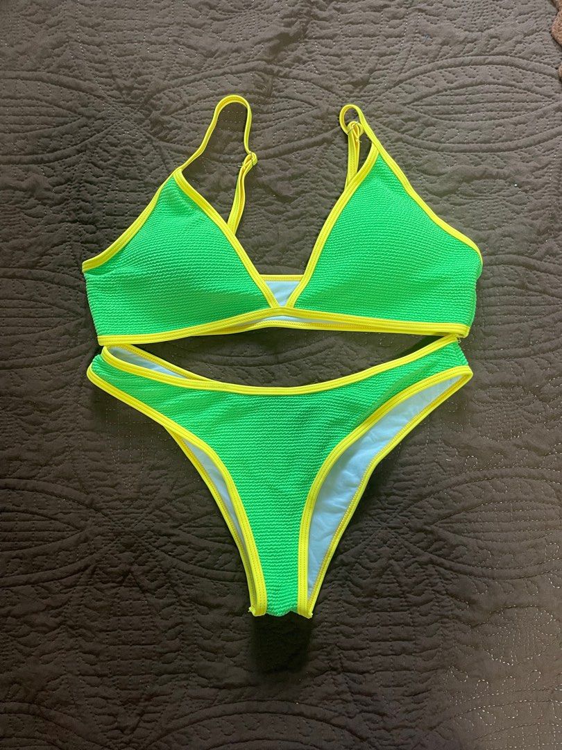 Brazil inspired swimsuit - Size L (Category: Bikinis & Swimsuits) located in Manila. Submitted by cycycy.07 (Listing ID 1414932340, Image 1). Description: Size L on tag - Bralette style top .