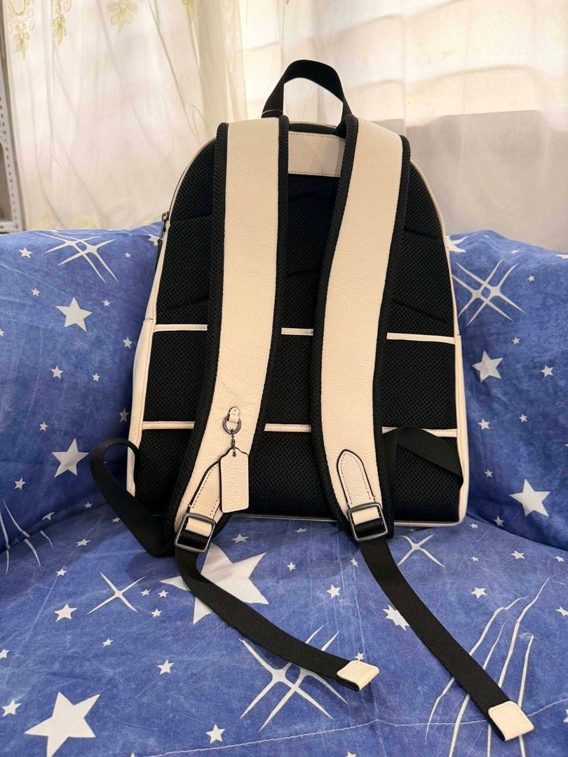 Coach White Backpack / Mini Backpack – Clean & Minimal (Category: Luxury Bags & Wallets) located in Iriga City. Submitted by kuyajude (Listing ID 1414955205, Image 2). Description: Price is negotiable Description: Authentic Coach backpack in a clean off-white/cream color with black accents. Minimal and timeless design—easy to style for casual, school, or daily use. Lightweight yet spacious enough for essentials. Details: • Brand: Coach • Color: W