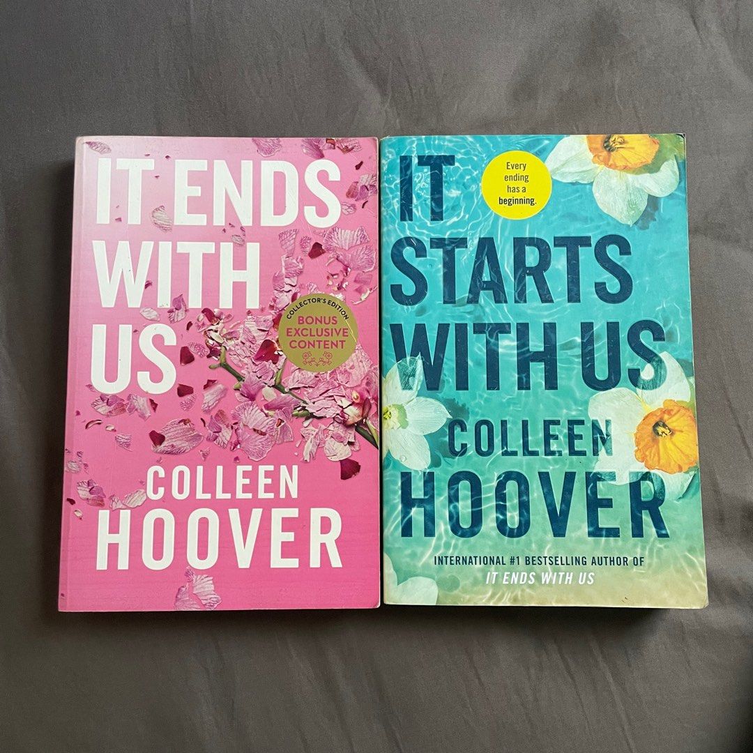 Colleen Hoover - It Ends With Us & It Starts With Us (Category: Storybooks) located in Magalang. Submitted by movingoutthings (Listing ID 1414911397, Image 1). Description: Sold as bundle. Original Copies, bought in New Zealand. .