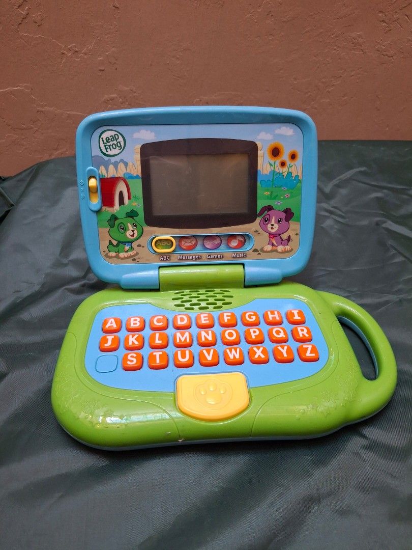 Defective LeapFrog My Pal Scout Laptop (Category: Laptops & Notebooks) located in Quezon City. Submitted by olx.jodi (Listing ID 1414877645, Image 1). Description: broken already. kinalawang na ung sa battery. can still be used for pretend play..