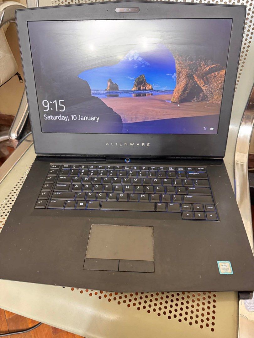DELL ALIENWARE 15R3 (Category: Laptops & Notebooks) located in Manila. Submitted by winterbliss (Listing ID 1414975139, Image 3). Description: Specs - Windows 10 Enterprise - Processor: Intel Core I5-6300HQ CPU @2.3GHz - RAM: 16gb - HDD: 1TB HDD, 7200 rpm - Backlight keyboard , no Dead pixel - Dimensions: 389 x 305 x 25.4 mm (15.31" x 12.01" x 1.00") - Weight: 3.49 kg (7.7 lbs) - Conditions - Defective battery, can only be used when plugged into 