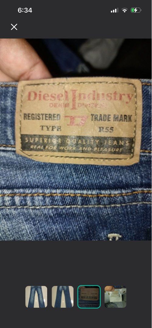 Diesel Industry Denim Jeans (Category: Jeans) located in Manila. Submitted by jashdeclutters (Listing ID 1414944828, Image 3). Description: .