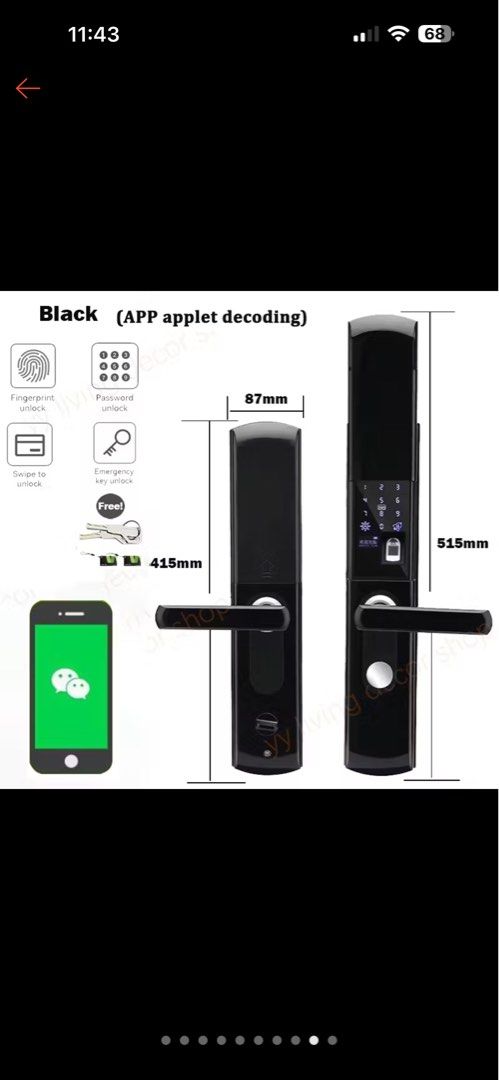Digital Door Lock (Category: Locks, Doors & Gates) located in Manila. Submitted by chubilitaaa (Listing ID 1415012010, Image 1). Description: Brand New Digital Door Lock Never been used Bought this for ₱2597.00 .