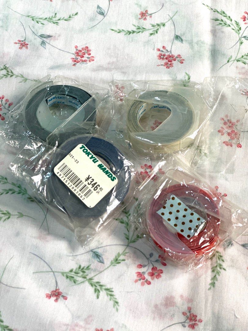 DYMO Label Tape – 4 pcs (Take All) (Category: Craft Supplies & Tools) located in Davao. Submitted by favoritepreloved (Listing ID 1414886882, Image 1). Description: ❤️Original DYMO tapes ❤️Ideal for labeling, organizing, office, shop, or home use ❤️ Compatible with DYMO label makers (please check your model) ❤️ Sold as set – not selling individually.