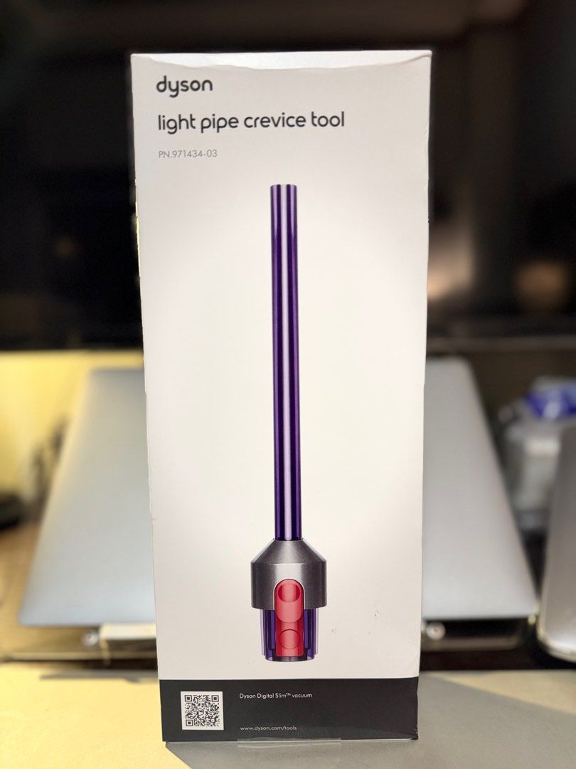 Dyson Light Pipe Crevice Tool (Category: Vacuum Cleaner & Housekeeping) located in Manila. Submitted by divch (Listing ID 1414981266, Image 1). Description: - Dyson Light Pipe Crevice Tool - Compatible with Dyson Digital Slim vacuums - Color: Purple - Design: Long and slender - Includes original box - Product Code: 971434-03.