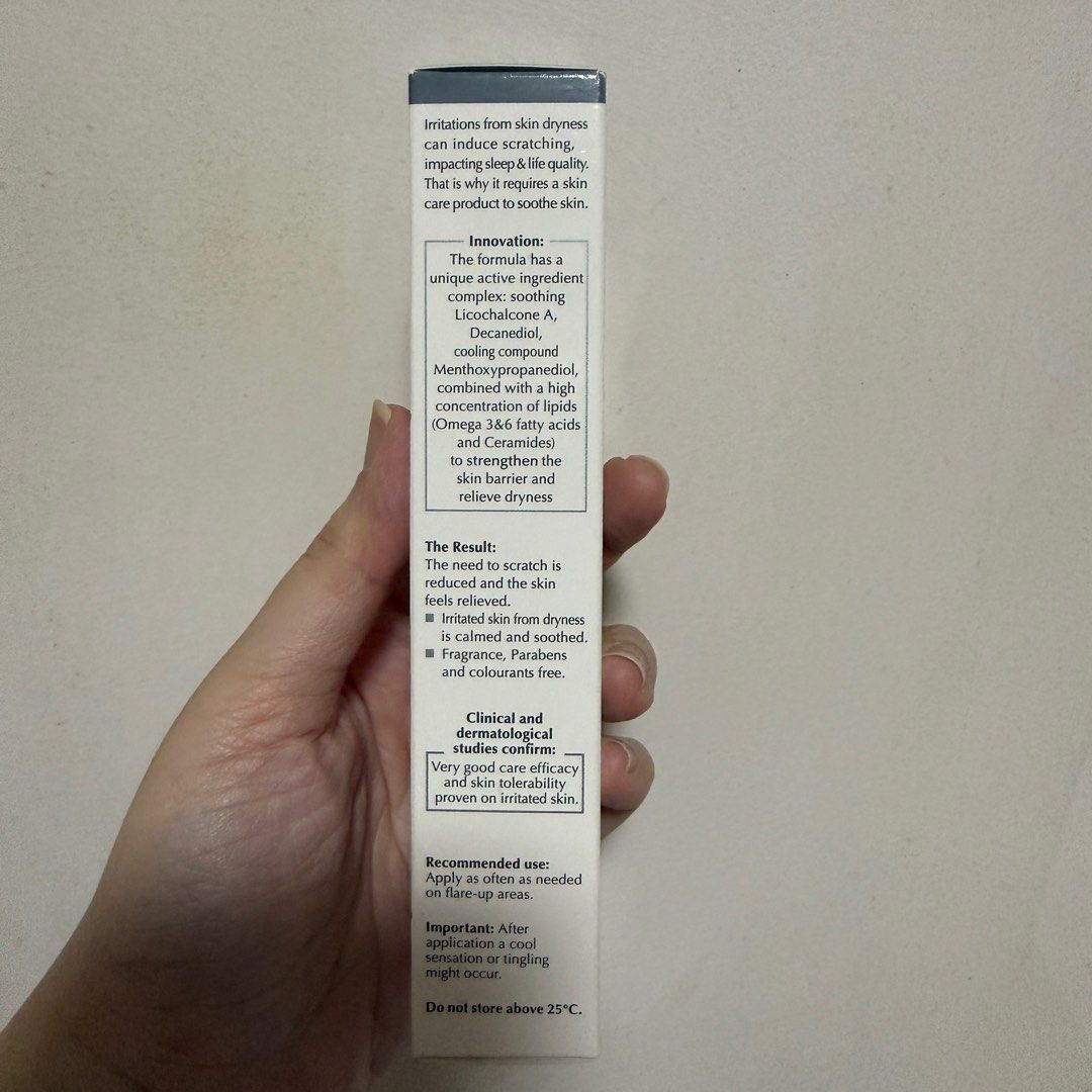 Eucerin Omega Plus Extra Soothing Cream (Category: Face Care) located in Mandaluyong City. Submitted by mrs.nicart (Listing ID 1414890062, Image 3). Description: - Eucerin Omega Plus Extra Soothing Cream - For very dry skin - Reduces skin irritation - Contains Licocalcone A, Decanediol, and MPD - Suitable for babies - Volume: 40 ml - Expiry: 02/28/2027.