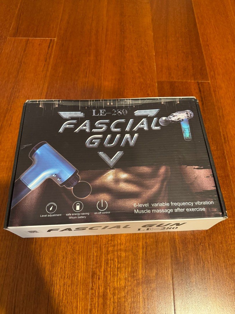 Fascial gun LE-280 (Category: Massage Devices) located in Quezon City. Submitted by lrski (Listing ID 1414858255, Image 1). Description: Never used.