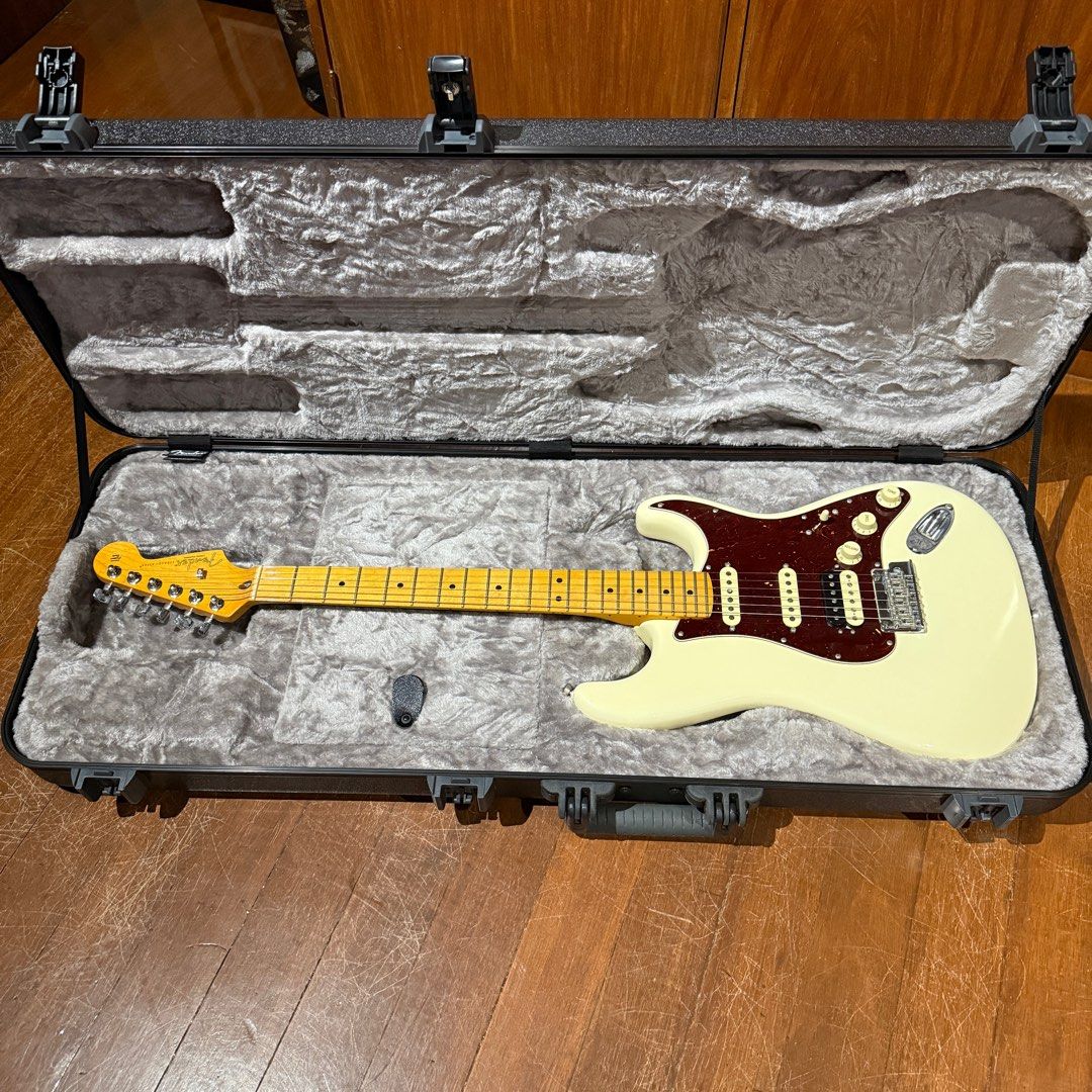 Fender American Professional II Stratocaster 2022 (Category: Musical Instruments) located in Quezon City. Submitted by yard_bargains (Listing ID 1415003833, Image 1). Description: Selling my Fender American Professional II Stratocaster. Made in USA, finished in Olympic White with maple fingerboard. This was purchased with plans for recording and live use, but it never became part of an active setup. It spent most of its time stored properly and o