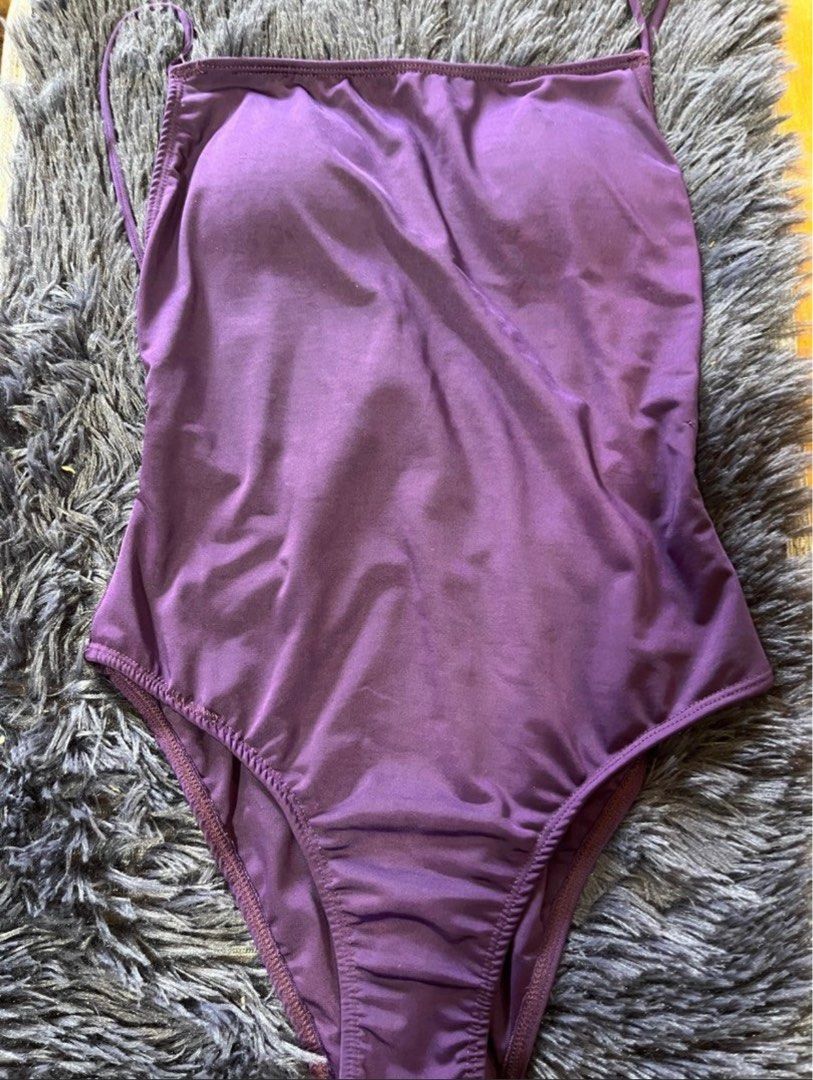 Helen Piece swimwear (Category: Bikinis & Swimsuits) located in Davao. Submitted by audstuff (Listing ID 1414912072, Image 1). Description: Worn once only Color is dark purple in person No major flaws only slight loose stitching but noticeable (i bought it with flaws already).