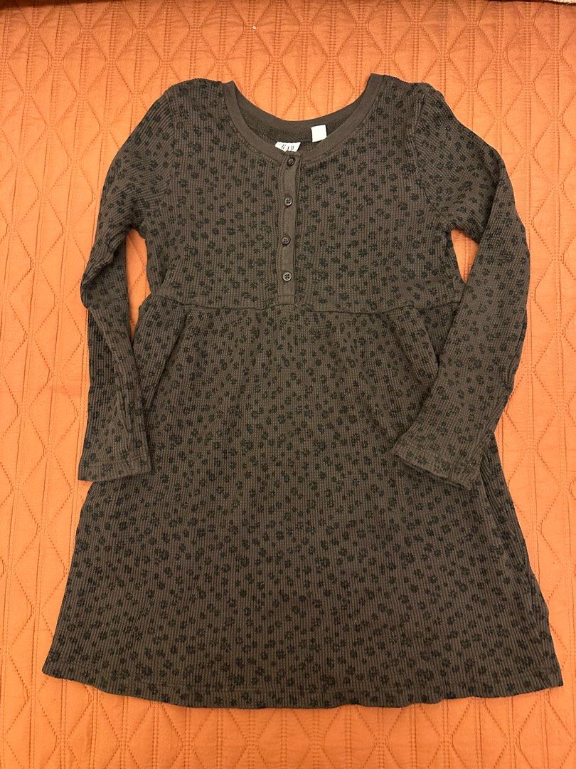 H&M Rust-colored Dress with Ruffle Sleeves (Category: Babies & Kids Fashion) located in Quezon City. Submitted by skinmd (Listing ID 1414974060, Image 1). Description: .