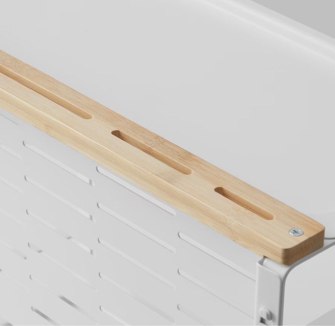 IKEA AVSTEG Kitchen countertop organiser, bamboo/white, 40x21 cm ...