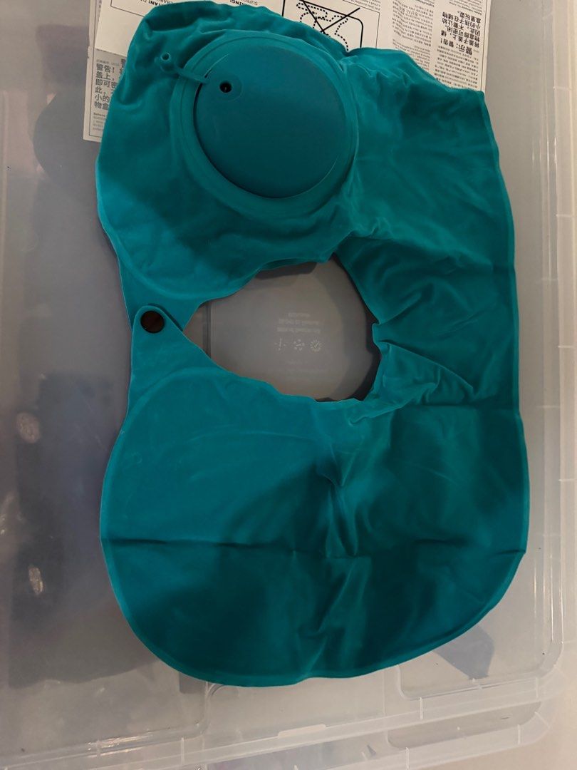 Inflatable Travel Pillow (Category: Travel Essentials & Accessories) located in Paranaque City. Submitted by tellimcloset23 (Listing ID 1414946217, Image 3). Description: - Portable and foldable design - Supports cervical vertebra - Easy to inflate (no mouth blowing needed) - Provides comfortable resting experience - Ideal for travel.