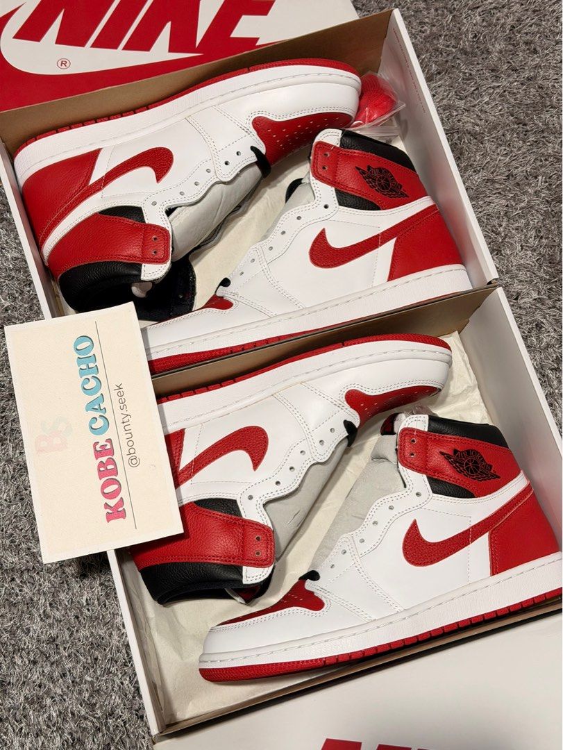 J1 Heritage (Category: Sneakers) located in Baguio. Submitted by _kobe (Listing ID 1414990233, Image 1). Description: Php 3,995 Each • J1 High Heritage Size 10 Size 10.5 BNDS Complete Local rel.