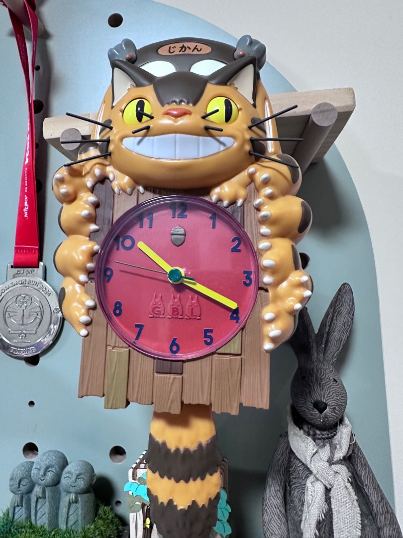 Catbus Clock My Neighbor Totoro Cat Bus Pendulum Clock, Furniture & Home Living ...