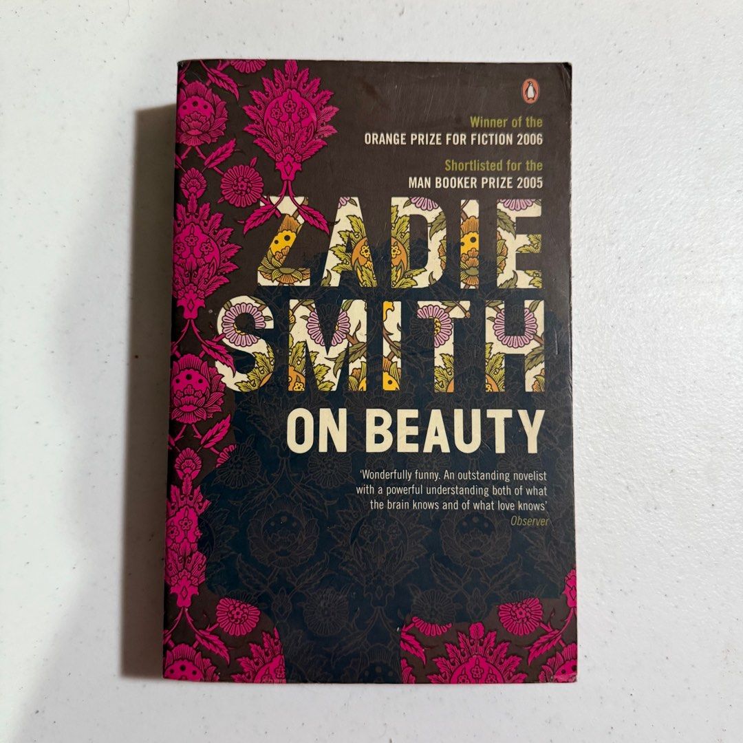 On Beauty by Zadie Smith (Category: Storybooks) located in Antipolo. Submitted by bookcycledph (Listing ID 1415013997, Image 1). Description: - Zadie Smith's 'On Beauty' paperback. - Winner of the Orange Prize for Fiction (2006). - Published by Penguin. - Pages are intact and readable..