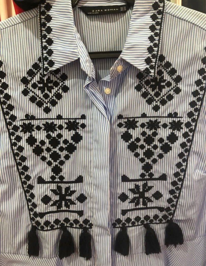 Original Zara Top (Category: Blouses) located in Mandaluyong City. Submitted by bmorig (Listing ID 1414830525, Image 2). Description: Good as new hindi pa nagamit pamigay sale declutter pick up ortigas buyer shoulder shipping fee..
