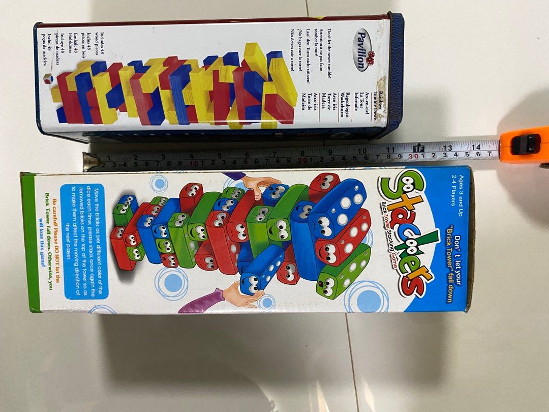 Pavilion & Stackools Stacking Games (Category: Board Games & Puzzles) located in Singapore. Submitted by sportsters (Listing ID 1414949205, Image 2). Description: Price is for both Two stacking games: Pavilion and Stackools. Pavilion includes 48 wooden pieces. Stackools is a brick tower fall game for 2-4 players, ages 3+. Great for family fun! Collect 380101. Aljunied Crescent. Nearest Aljunied MRT 5 minutes walk. Price fixed. No Meetup Delivery 