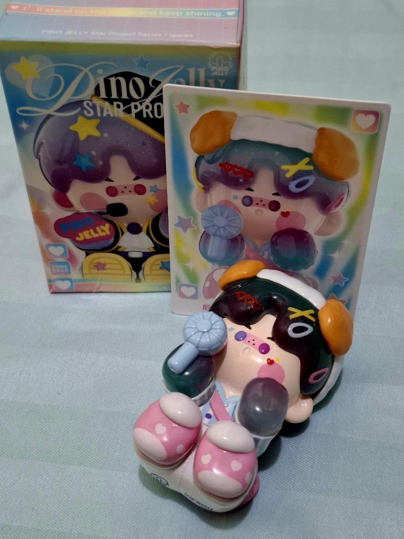 Pino Jelly Star Project - Make-up Room (Category: Designer & Blind Box Toys) located in Pasig City. Submitted by wllnspopcuration (Listing ID 1414931854, Image 2). Description: - Sweet Bean figure - Includes original box - Includes card Like new/never been displayed/kept in box.