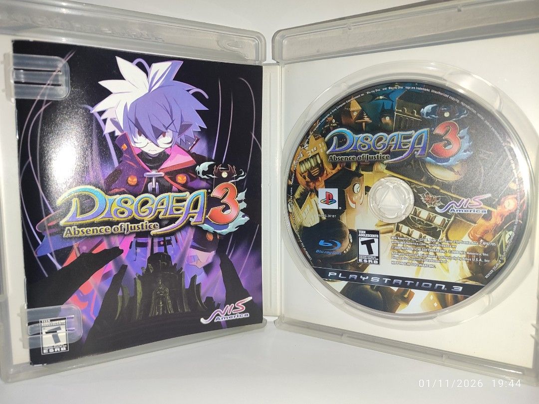 PS3 - Disgaea 3 (LIKE NEW) "R1" (Category: PlayStation) located in Mendez-Nunez. Submitted by sf2_gameshop (Listing ID 1414961047, Image 3). Description: PLEASE READ CONDITION: Near mint condition, ideal for collectors. Tested working. It comes with a game manual. GENRE: Tactical role-playing MODE: Single-player REGION: 1 - US VOICE: English TEXT: English MANUAL: English Feel free to chat for any inquiries and you may check my shop regularly for 