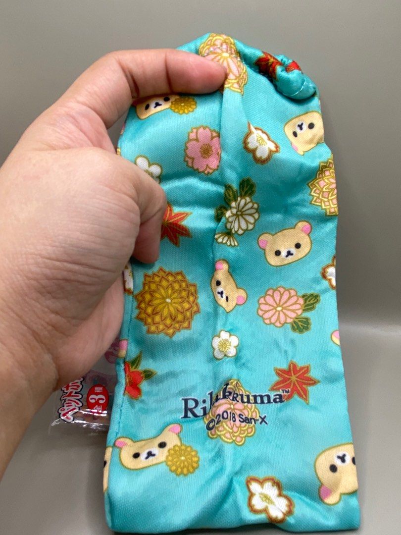 San X Rilakkuma Water Bottle (Category: Water Bottles & Tumblers) located in Pateros City. Submitted by flukycharms (Listing ID 1414847703, Image 2). Description: Can be used as water bottle cover or eyeglass pouch/holder 💕 Size: Width 4 inches Length 8 inches.