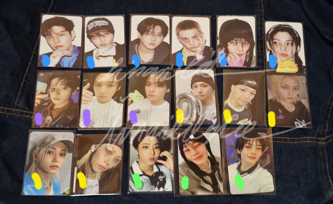 Stray Kids SKZ KARMA Photocards (Category: K-Wave Merchandise) located in Caloocan City. Submitted by lunarilee (Listing ID 1414957564, Image 1). Description: ⚘ wts lfb stray kids skz ph KARMA PCs 🔵 ₱80 🟣 ₱450 🟡 ₱400 🟢 ₱180 gcash jnt/sdd ꕤ straykids bang chan lee know minho seo changbin hwang hyunjin han jisung lee felix yongbok kim seungmin yang jeongin i.n. skzoo #lunari_sale (more for sale/trade @lunarililylee on twt).