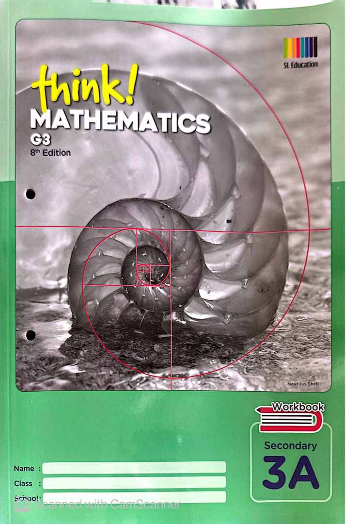 Think! Mathematics G3 Workbook Secondary 3A/3B, Hobbies & Toys, Books ...